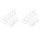 20Pcs Stainless Steel Reusable Fruit Fork Cake Snack Dessert Salad Flatware Fork Two-Tine Fork Set Kitchen Tool 13cm 1
