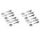 12 PCS Knife Spoon Fork Kitchen Cabinet Closet Drawer Pull Handles Knobs 3-Inch Center to Center (Silver) 1
