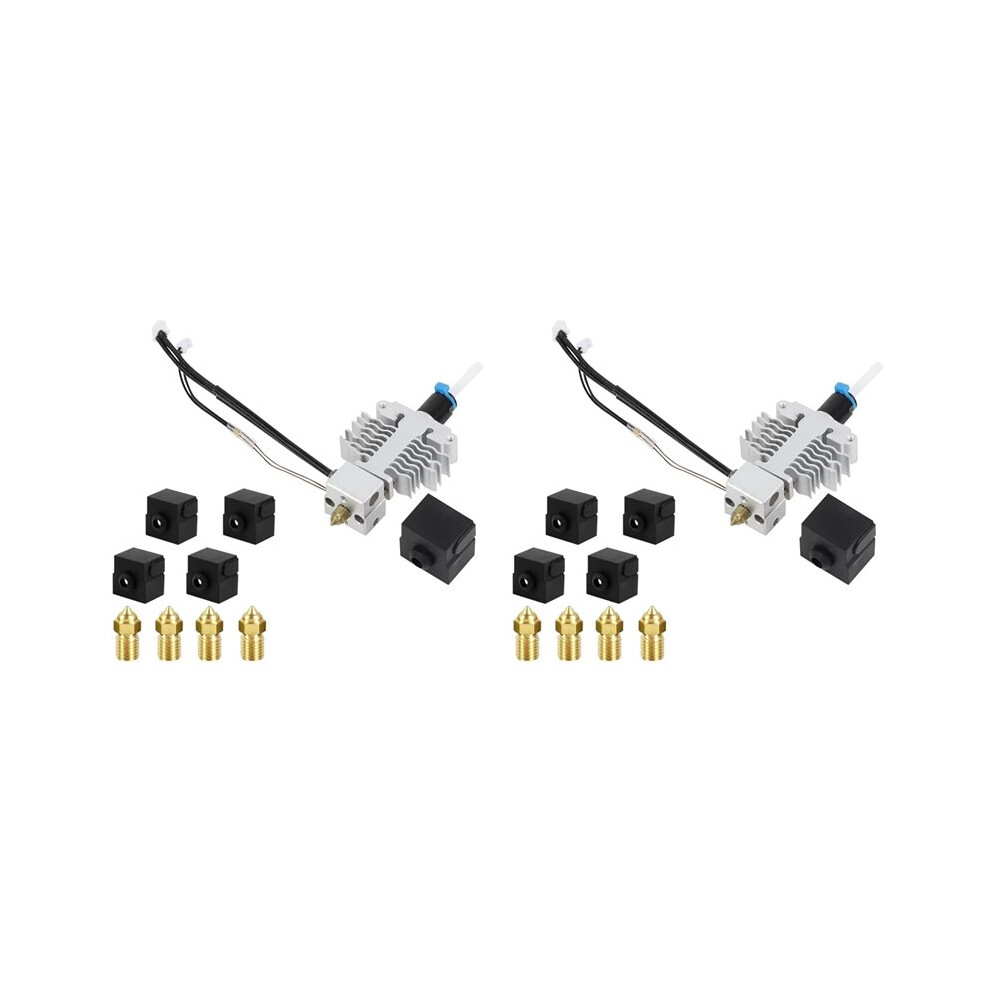 2X For 5 S1 Hotend With Silicone Sock And 0.4Mm Nozzle Extruder Hot End Kit For 5 S1 3D Printer 6031029769566