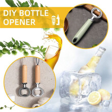 16 Pack Metal Bottle Opener Kits Stainless Steel Bottle Opener Insert DIY Bottle Opener Hardware Flat Bottle Opener