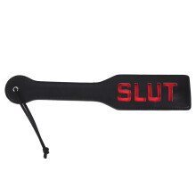 PU Leather Spanking Paddle for Flirting and SM Fun - 32x6.4cm