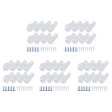 40Pcs Rideau Clair P Crochet Clips, Clips Aveugles Roller SéCurité des Enfants ChaîNe Cord P Mousquetons pour Vertical Stores à Rouleaux Romains