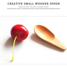 20 Stuks Houten Specerijen met Korte Handvat, voor Koffie Losse Thee Bladeren Melkpoeder Spice Snoep, Etc
