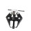 Car Battery Terminal & Wiper Arm Puller Tool 10cm, Black Silver 10