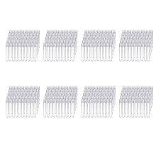 Provette Nel Plastica Trasparente da 800 Pezzi con Tappi Un Vite Contenitori per Campioni Bottiglie Bottiglie Un Pressione 12X75mm