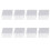 800Pcs Clear Plastic Test Tubes with White Screw Caps Sample Containers Bottles Push Caps 12X75mm 1