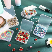 48 Pieces Plastic Clear Storage Box for Collecting Small Items, Beads, Jewelry, Business Cards