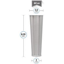2X Kalt Kaffee Maschine Kaffee Filter für Weit Hals Einmach Glas Edelstahl Ultrafeiner Maschen Tee