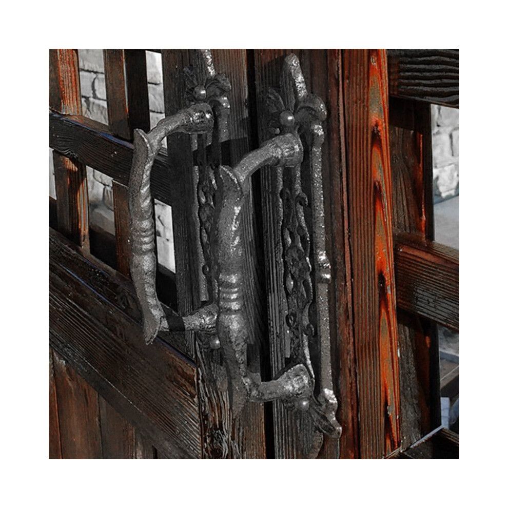 8X European Retro Cast Iron Door Handles For Garden/Courtyard Door Handle Decoration For Home Door 6031945933911