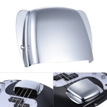 Chrome Plated Steel Bridge Cover for Jazz Bass, 105mm Wide