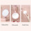 2 Pcs 10X Handheld Magnifier, Double Sided Folding Makeup Mirror, Portable Handheld Mirror with Adjustable Handle() 6