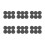 36Pcs Plastic Blanking End Cap Pipe Tube Insert Plug Cover 40mm Black 1