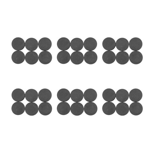 36Pcs Plastic Blanking End Cap Pipe Tube Insert Plug Cover 40mm Black