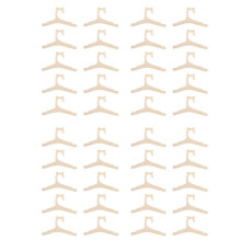 40 Pcs Baby Hanger Rack Baby Wooden Clothes Hanger Home Girls Princess Room Nursery Decor for Kids Present