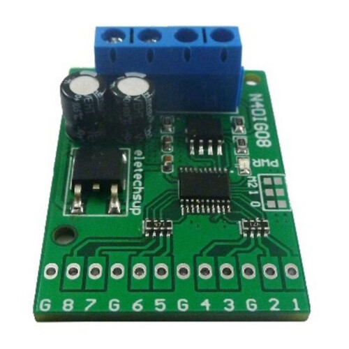 4X 8Ch Input/Output Digital  TTL LvTTL CMOS RS485 IO Control Module Modbus Rtu Board for PLC Relay, (No Pin) 1