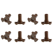 8X Microwave Turntable Coupler,Microwave Oven Roller Guide Support, Microwave Oven Rotary Core Coupling