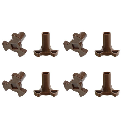 8X Microwave Turntable Coupler,Microwave Oven Roller Guide Support, Microwave Oven Rotary Core Coupling