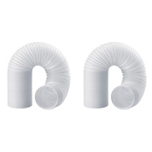 2X Exhaust Hose 130 Mm,Exhaust Hose for Air Conditioning,PVC Hose,Air Conditioning Pipe,Ventilation Hose,Retractable 2 M
