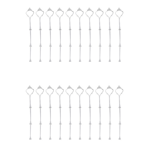 20 Stueck 2 Oder 3 Reihe Kuchen Platte Staender Beschlaege Silberne Platten Staender