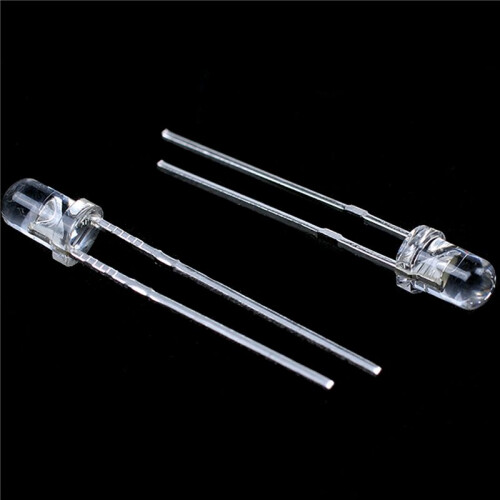 240 Pieces 3mm White LED Lamp Light Emitting Diode  2.5V-3V 2