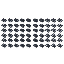 60Pcs Reinforced Black Plastic Door Hinges 40mm x 30mm
