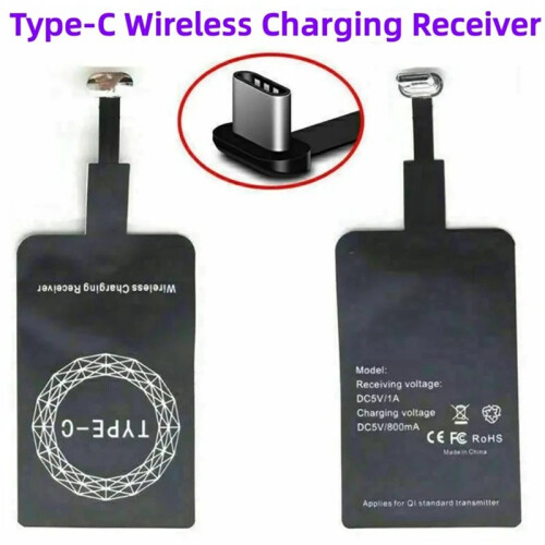 20X Type-C Wireless Charging Receiver Type C Fast Wireless Charger Adapter for 2