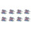 400Pc WS2811 RGB LED Pixels Light Individually Addressable 12mm Diffused Digital Full Color LED Pixel Module Light DC12V 2