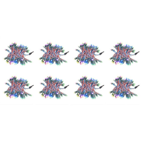 400Pc WS2811 RGB LED Pixels Light Individually Addressable 12mm Diffused Digital Full Color LED Pixel Module Light DC12V