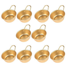 5X 2 Pièces Makgeolli Boules les Bols Traditionnels Coréens en Aluminium Convient pour Vin de Riz Cru Coréen