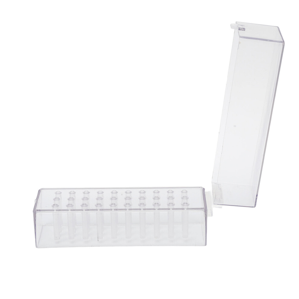Acrylic Nail Drill Bits Holder Stand, 30 Hole Display Organizer Container