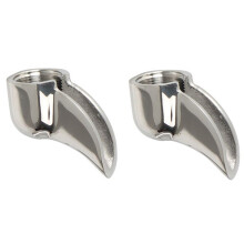 2X Semi-Automatic Coffee Machine Handle Diverter Nozzle Stainless Steel Drain Nozzle Diversion Nozzle 58mm, Single