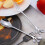 10Spoon+10Forks Stainless Steel Leaf Coffee Cake Spoon Fork Dessert Spoons, Stirring Teaspoon Set Silver 3