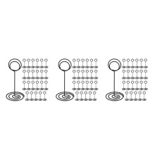 72 Pack Table Number Holder Wedding Table Name Card Holder Clips Picture Memo Note Photo Stand (Black)