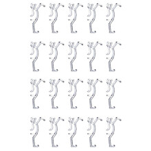 20X Valance Clips Clear Plastic Hidden Retainer Holder Clip for Window Blind Valance,Horizontal Faux & Wood Blinds Parts