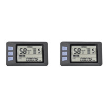 2X Cruscotto del Misuratore con Display LCD P3H Display del Misuratore di Bici Elettrica 24V 36V 48V 60V per Scooter Elettrico (5PIN)
