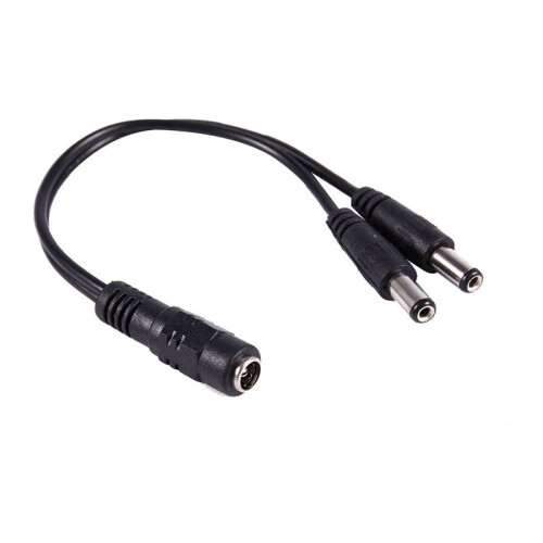 5 Pcs 5.5x2.1mm 1 to 2 M/F  Power Splitter Cable for Security CCTV Camera 1
