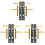 3X Replacement LR Slide Left Right Slider Rail with SL SR Flex Cable for   NS   Controller 1