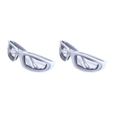 2X Tears Free Onion Chopping Goggles Glasses Eye Protector Kitchen Gadget Tool White