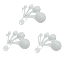 Lot 15 Pcs 100Ml / 50Ml / 15Ml / 5Ml / 1Ml Dispensers Plastic Measuring Spoons.