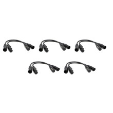 5X XLR Stecker 3 Pin Auf XLR Buchse 5 Pin & XLR Buchse 3 Pin Auf XLR Stecker 5 Pin Audio Kabel, für Mikrofon DMX BüHnen Licht