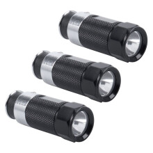 3Pcs LED Flashlights Car Cigarette Lighter LED Rechargeable Flashlight