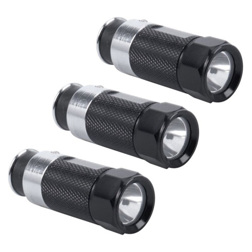 3Pcs  LED Flashlights Car Cigarette Lighter LED Rechargeable Flashlight