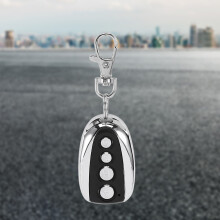 433MHz Wireless Remote Control Fob for Garage Gate Car Security - Black & Silver