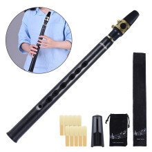 Mini Pocket Bb Saxophone ABS with Alto Mouthpieces, 10 Reeds, Carry Bags