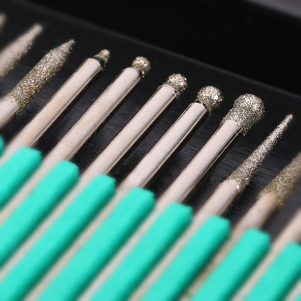 Professional 43pc Nail Drill Bit & Wool Set