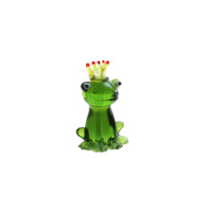 Figurines de grenouilles en verre (3,2–5,5 cm) pour bureau et jardin féérique