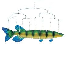 Metal Fish Wind Chime38x38cm Multicolour