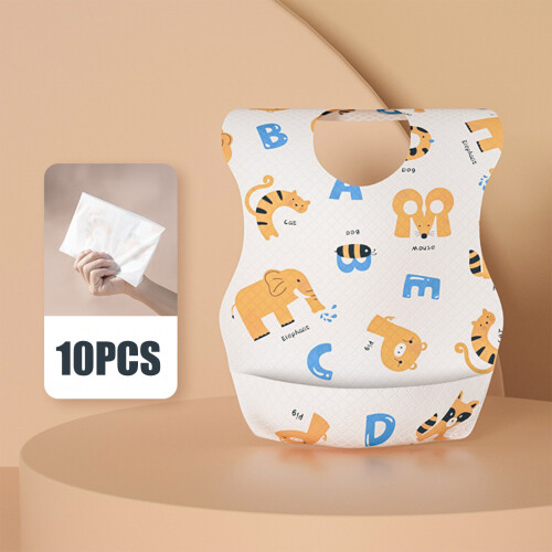Σαλιάρες μωρού μιας χρήσης 17,5x28,2cm από μη υφασμένο υλικό και πολυαιθυλένιο 2