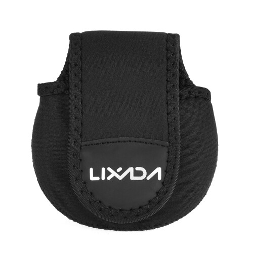 Spinning Wheel Baitcasting Reel Bag Protective Case, Black, 11.511cm