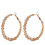 (Gold) Women\'s Thin Alloy Wreath Dangle Earrings 7